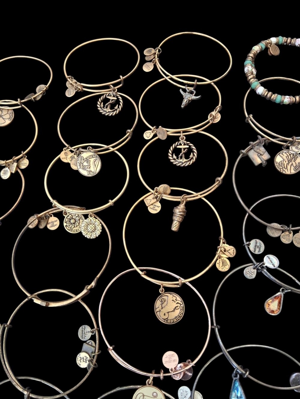 50 Alex and Ani Bracelet Lot Disney Charm Bangles Mixed Styles AS-IS Reseller - Picture 16 of 16